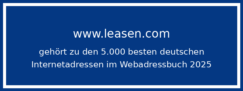 Auszeichnung für leasen.com
