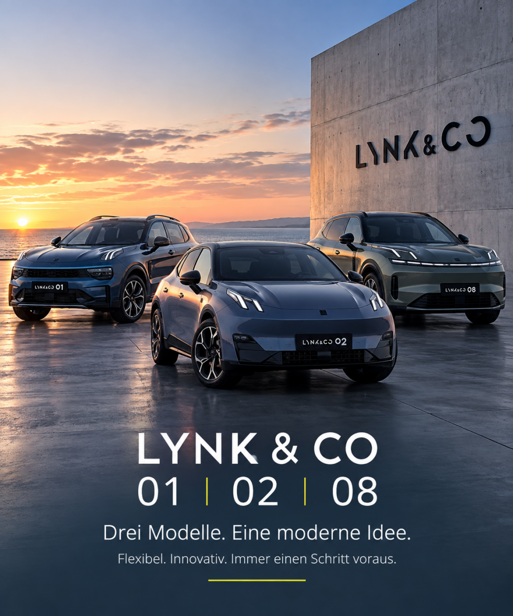 Lynk & Co 01, 02 und 08 leasen