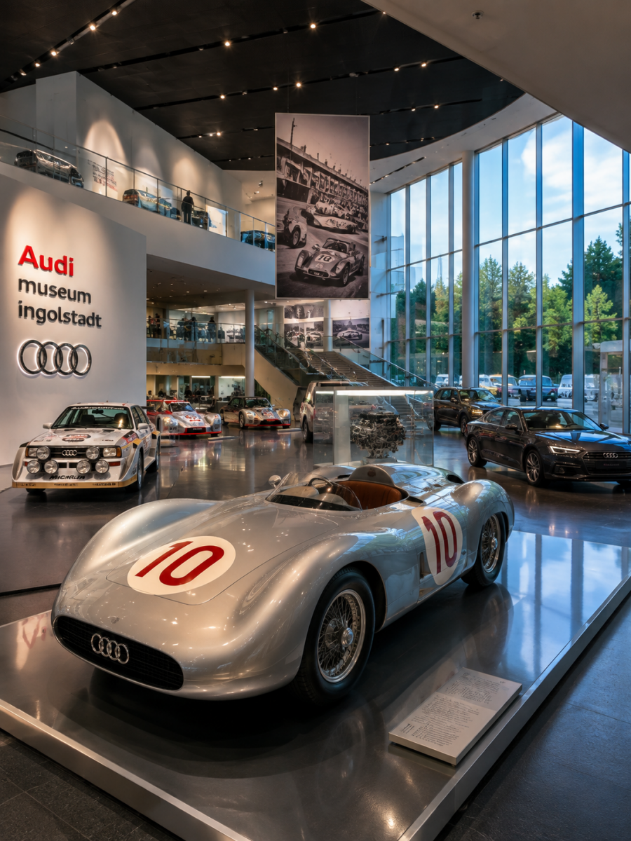 Audi Museum Ingolstadt Werksabholung Leasingfahrzeug