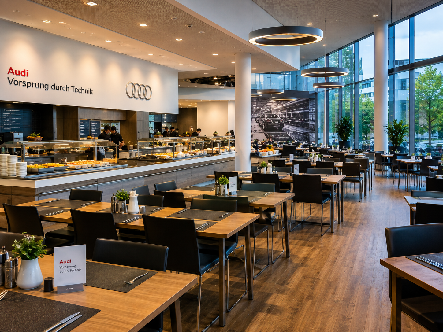 Restaurant Audi Werksabholung Ingolstadt Leasing Fahrzeug